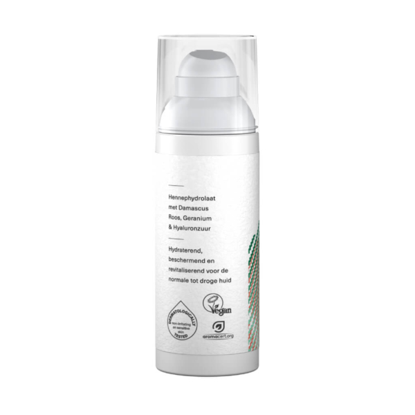 eine weiße Flasche Hemptouch pflegende Gesichtscreme mit CBD (50 ml) auf weißem Hintergrund.