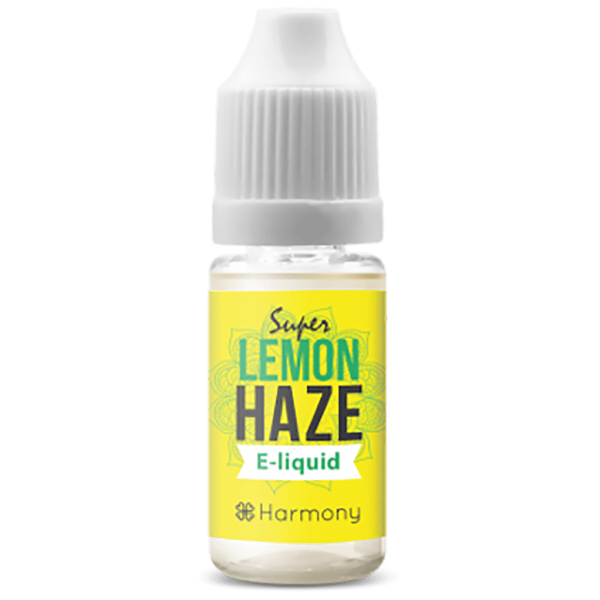eine Flasche Lemon Haze E-Liquid.
