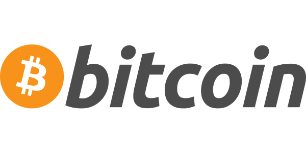 ein Bitcoin-Logo auf grünem Hintergrund.