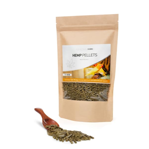 Vogelfutter mit CBD aus der Cannabispflanze