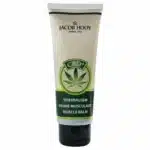 Tube Jacob Hooy – CBD Muskelbalsam (75 ml) mit einem Cannabisblatt-Design auf dem Etikett.